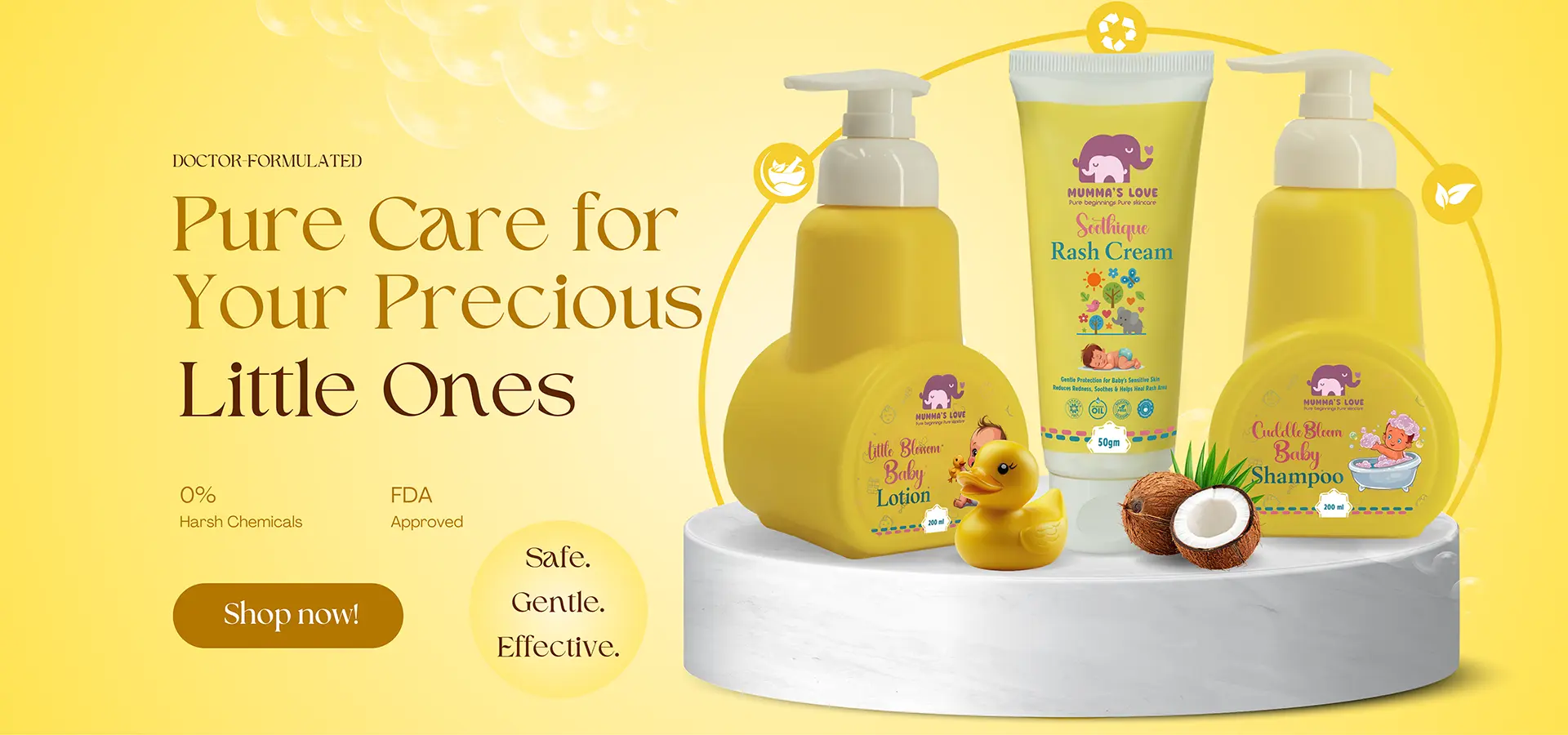 Mumma’s Love baby skincare products