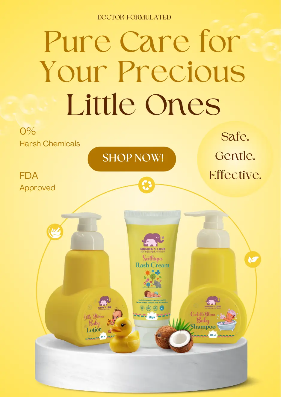 Mumma’s Love baby skincare products