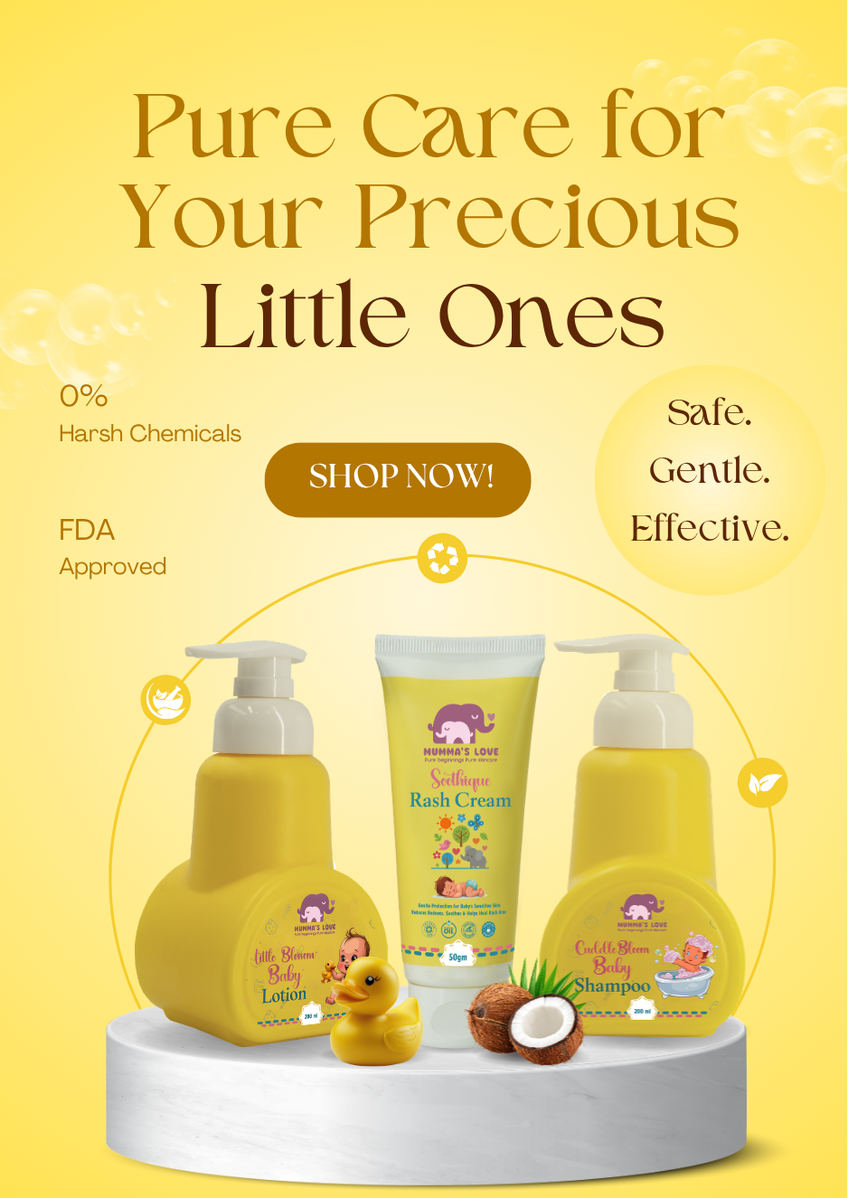 Mumma’s Love baby skincare products